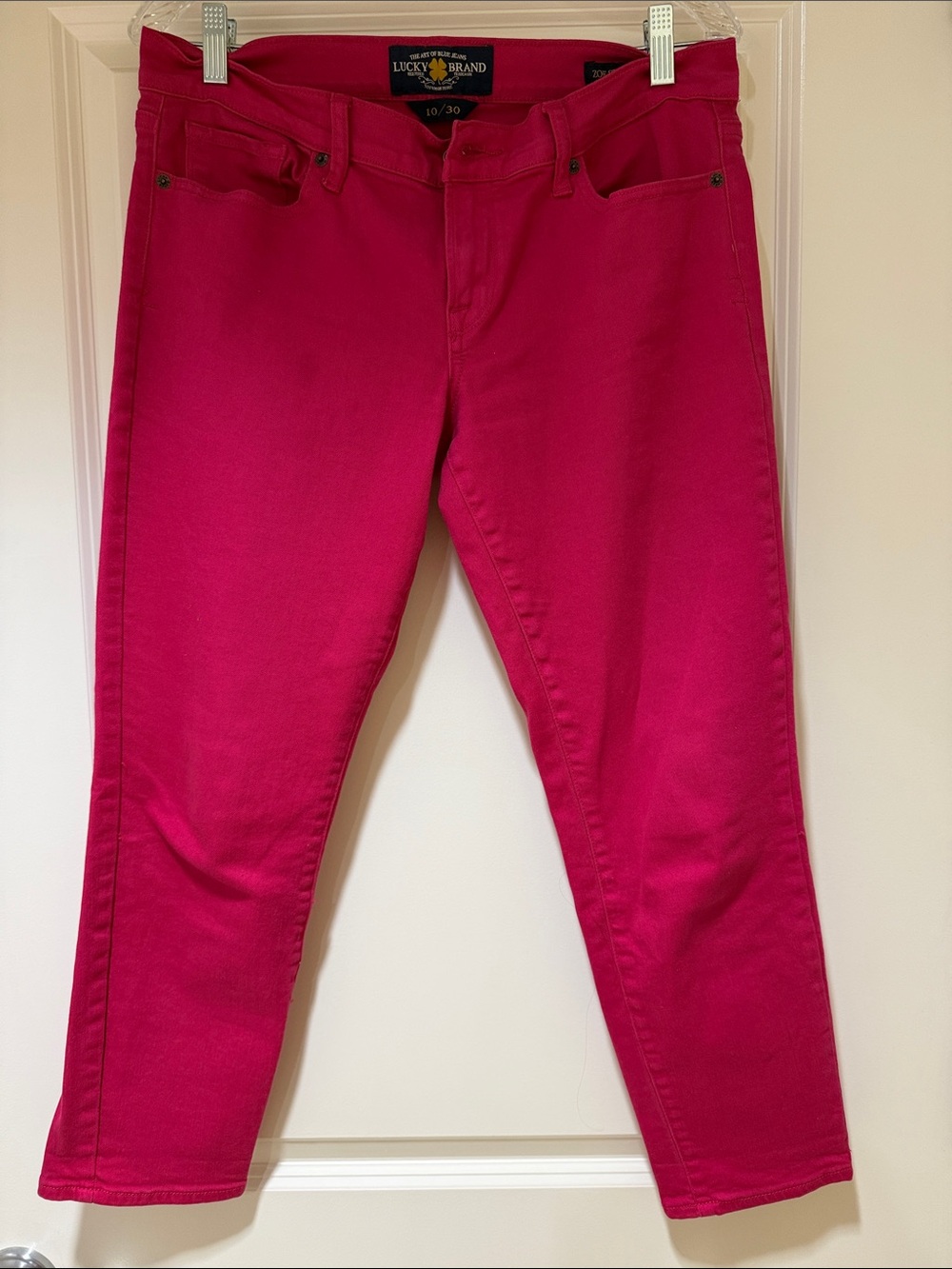 Lucky Brand Hot Pink Cropped Jeans